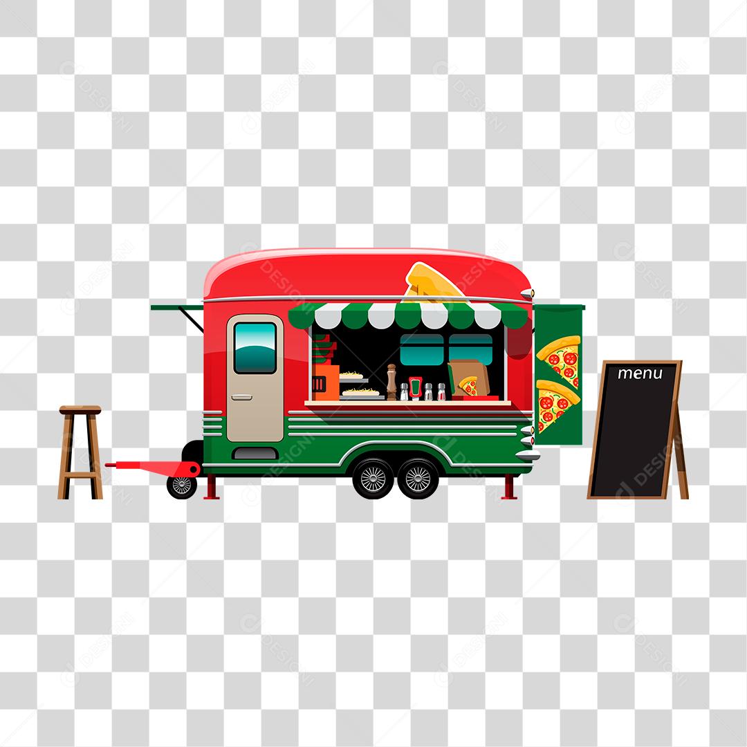 Desenho de food truck