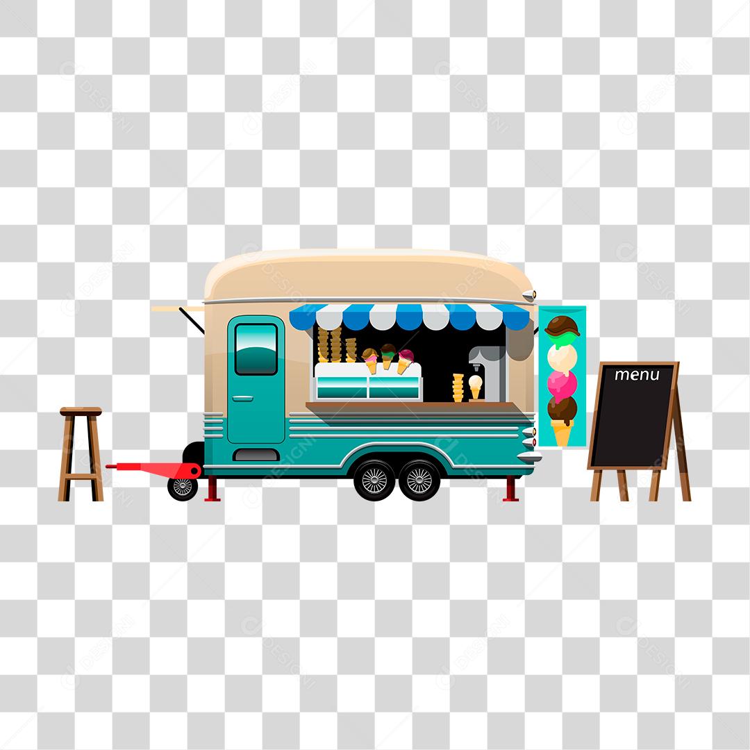 Desenho de food truck
