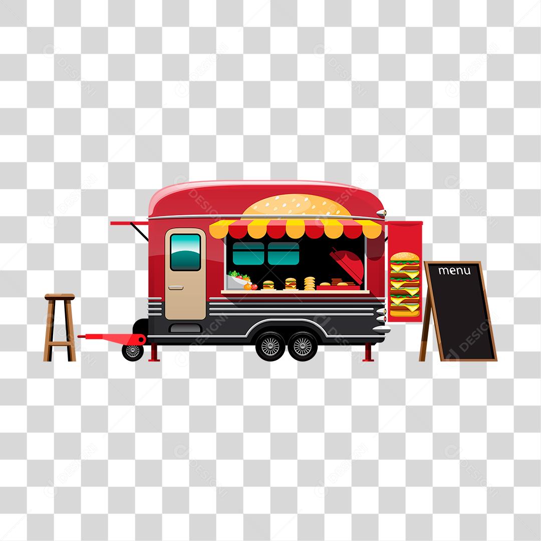 Desenho de food truck