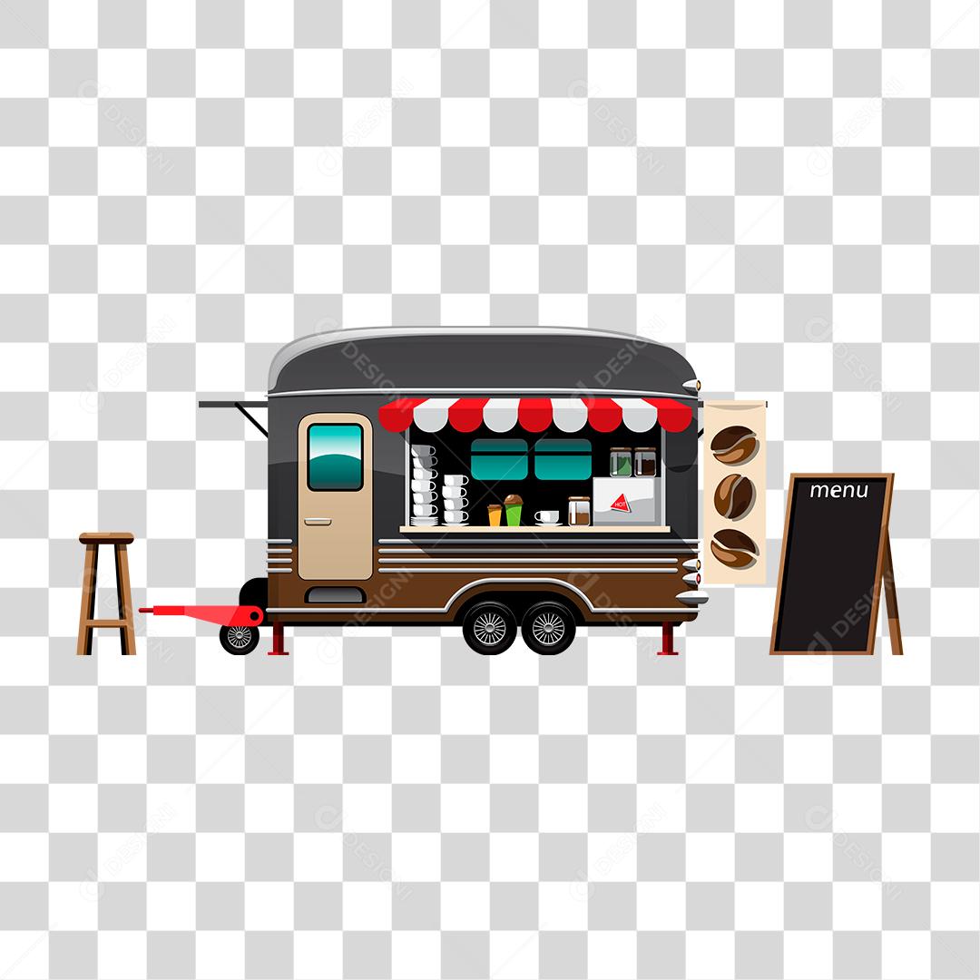 Desenho de food truck