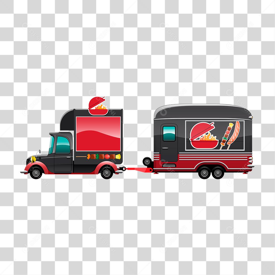 Desenho de food truck