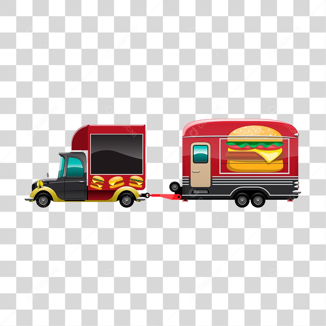 Desenho de food truck