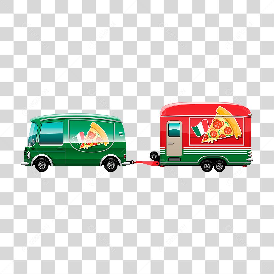 Desenho de food truck