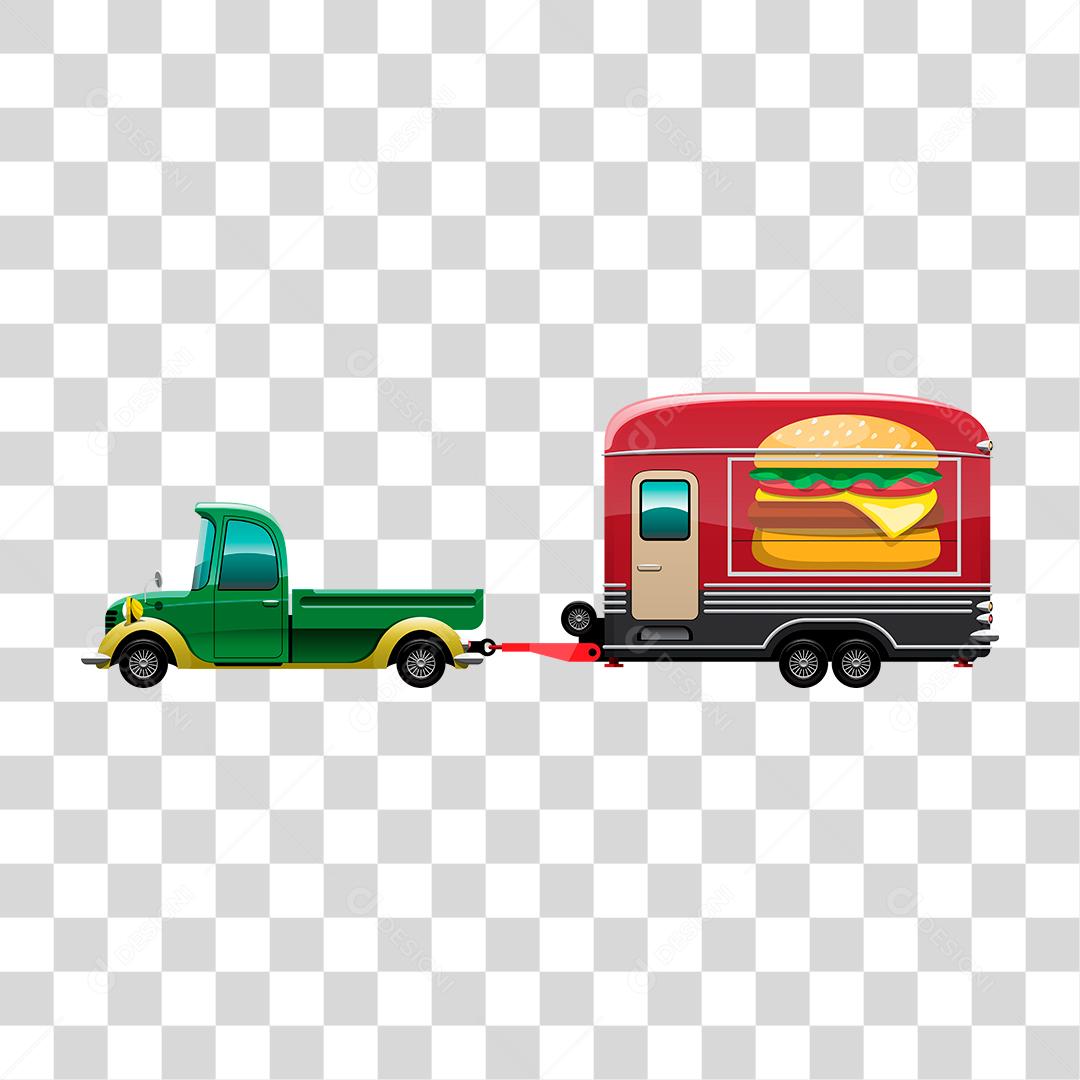 Desenho de food truck