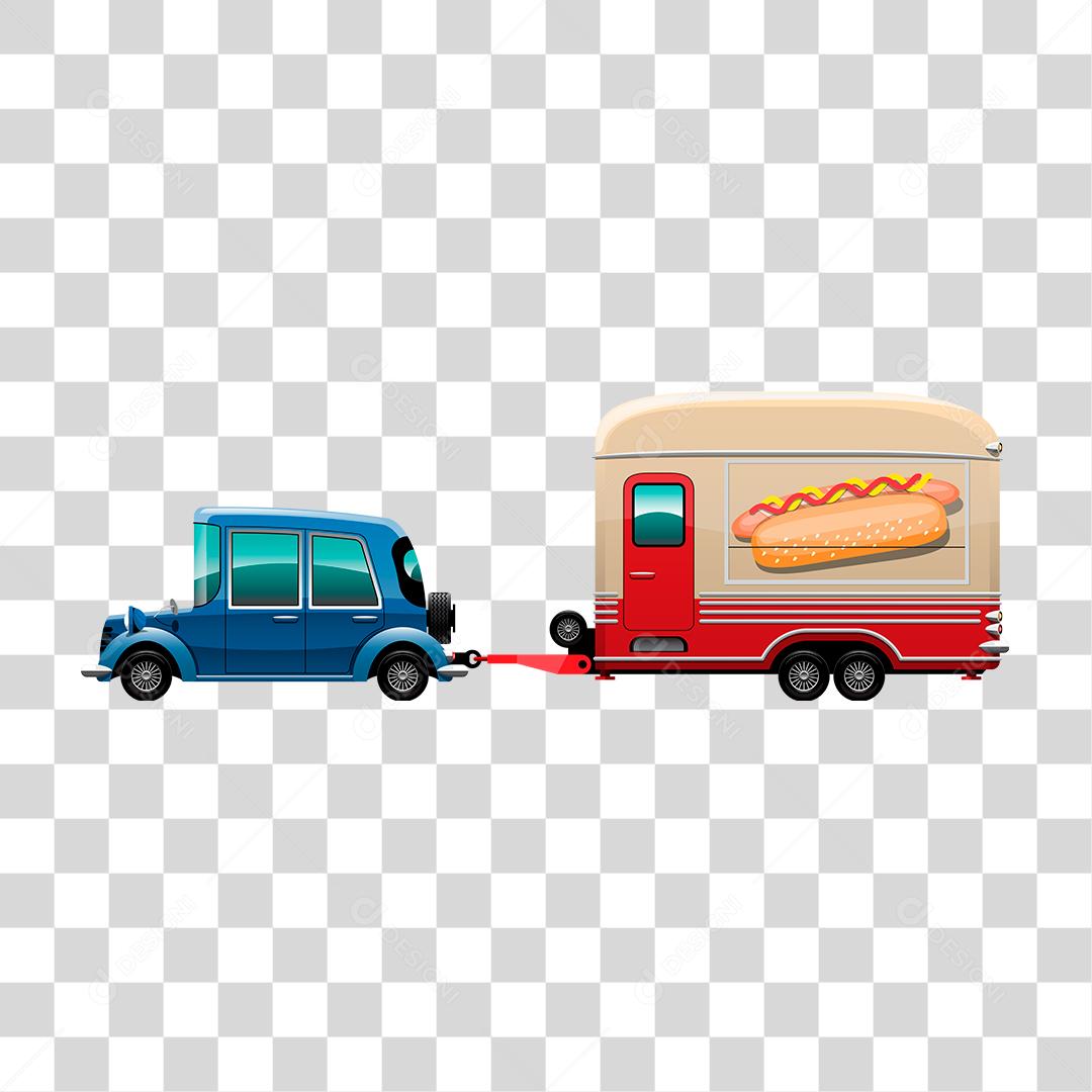 Desenho de food truck