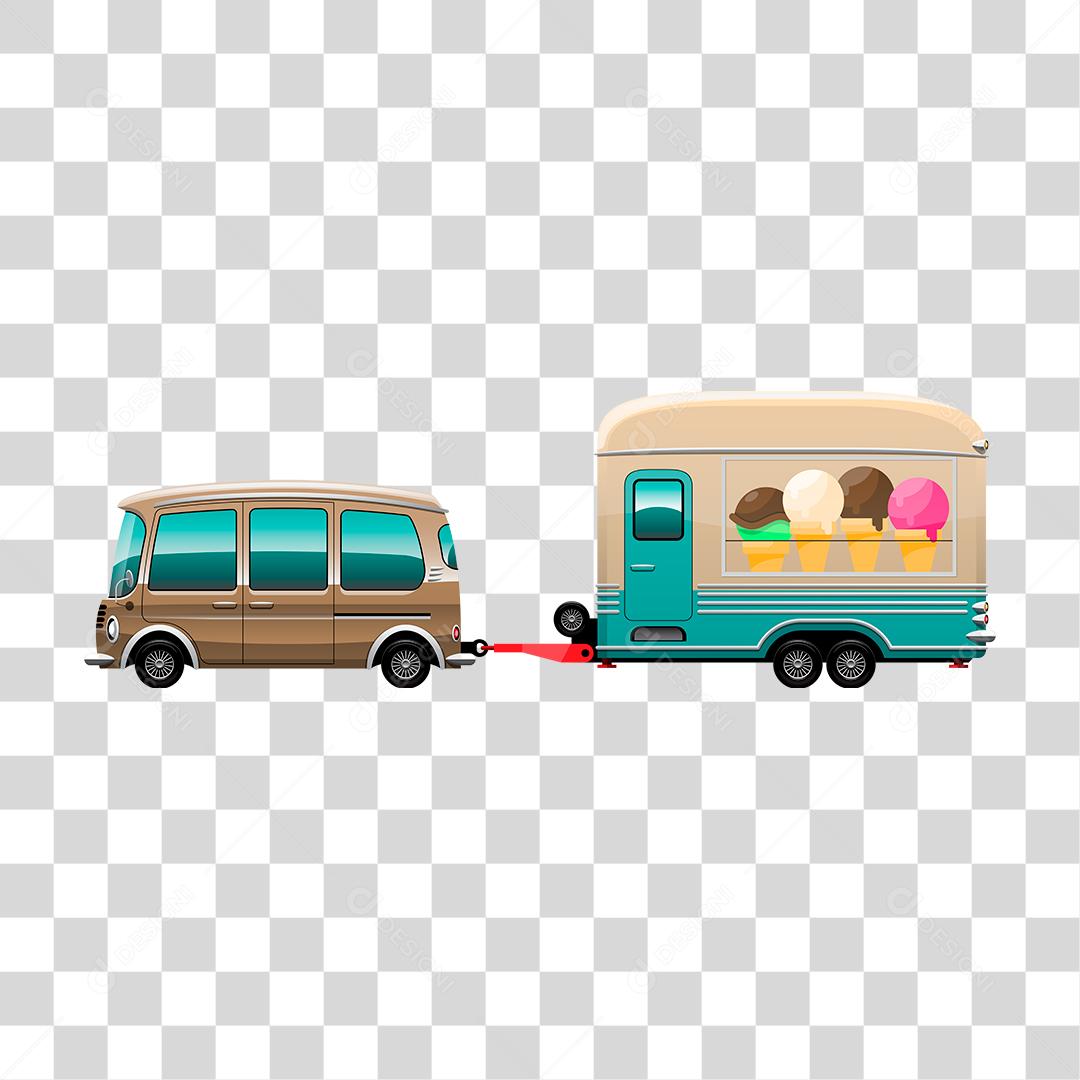 Desenho de food truck