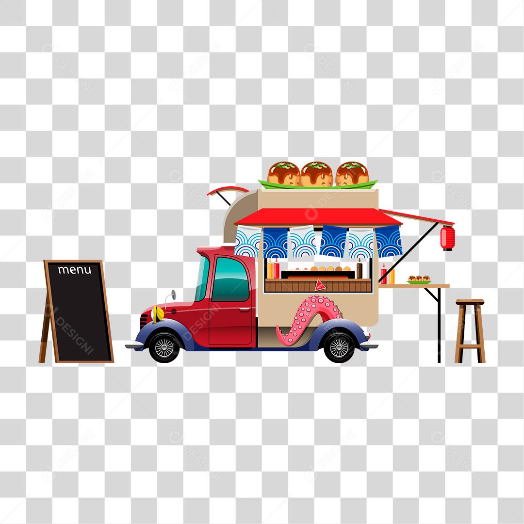 Desenho de food truck