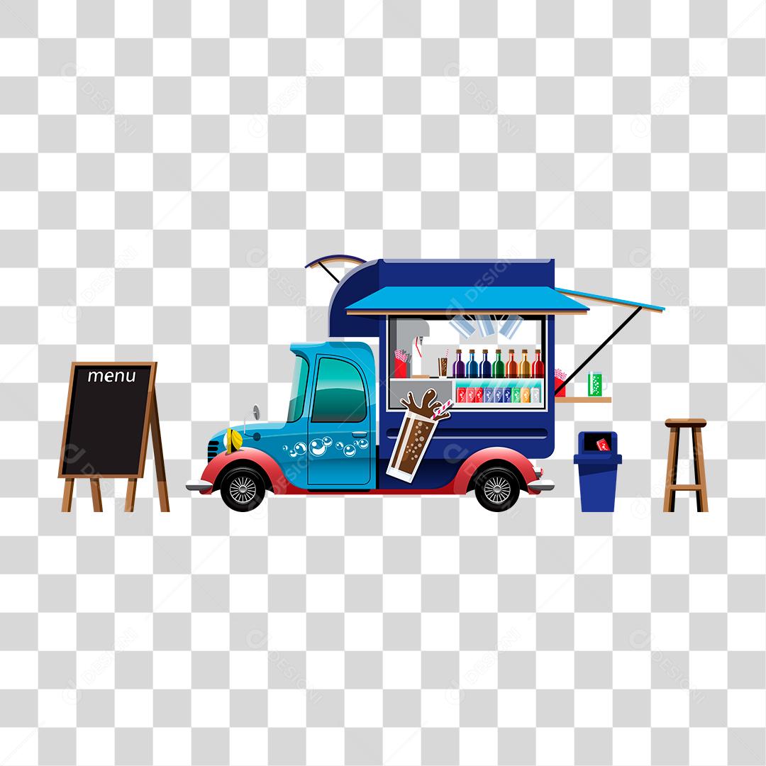 Desenho de food truck