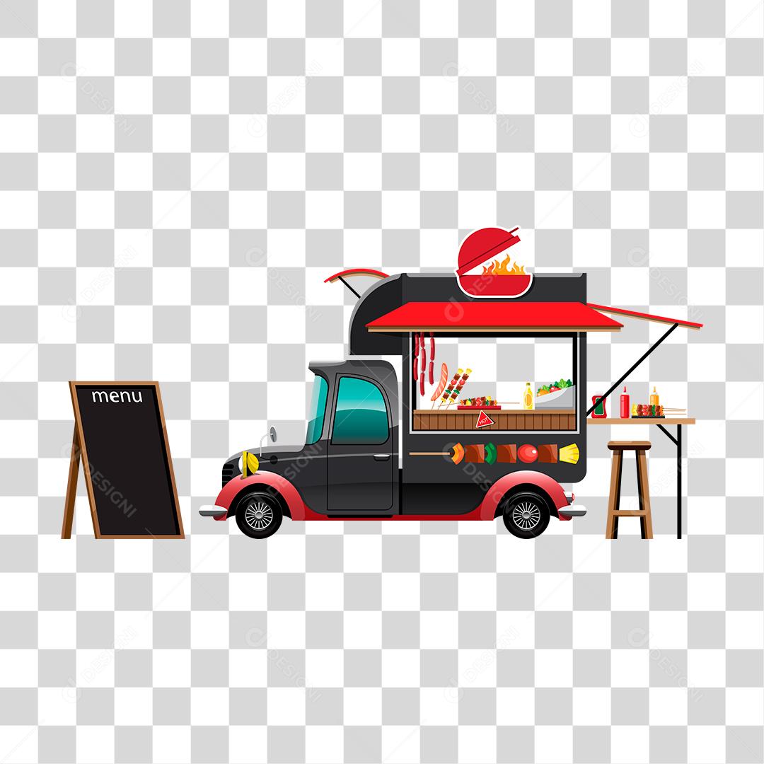 Desenho de food truck