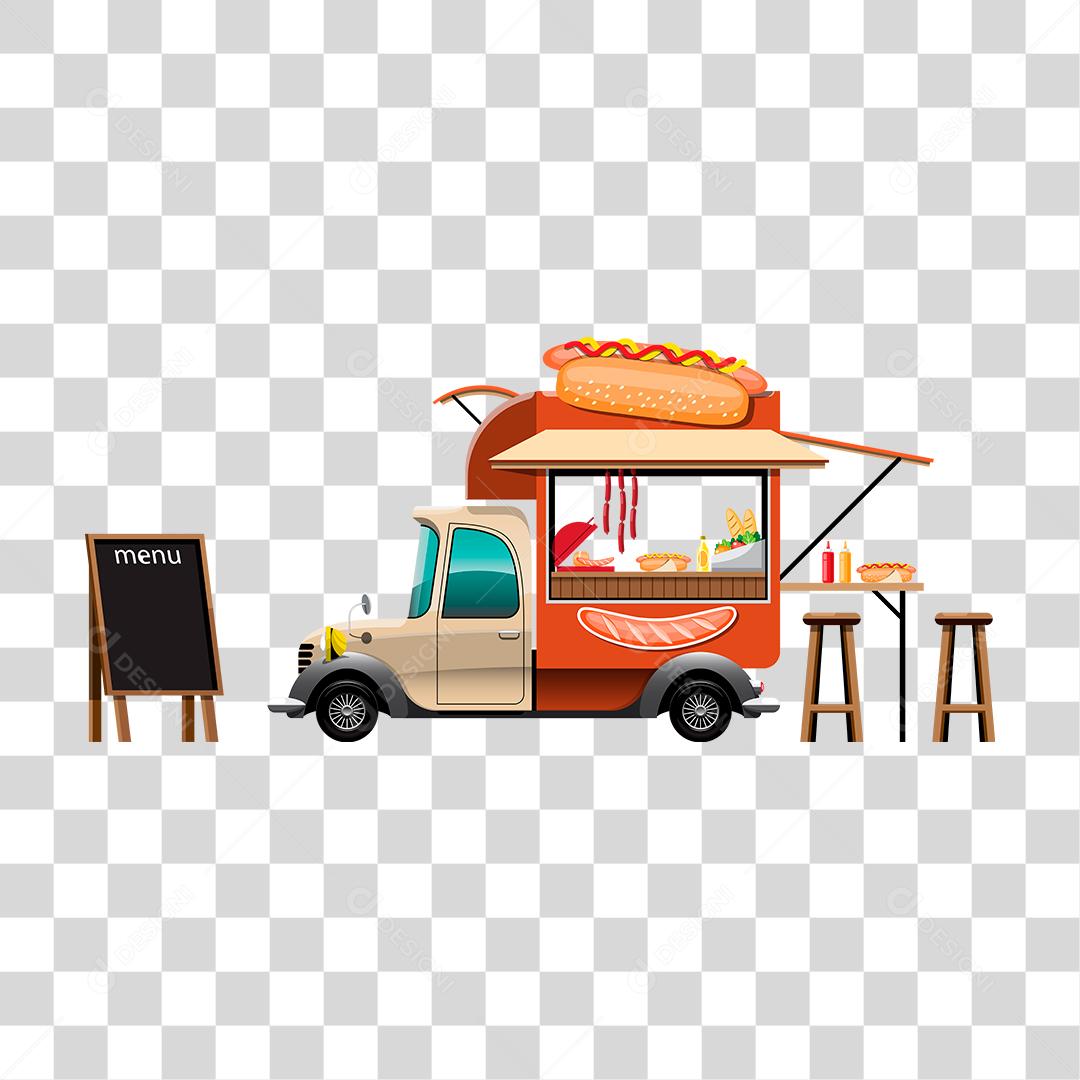 Desenho de food truck