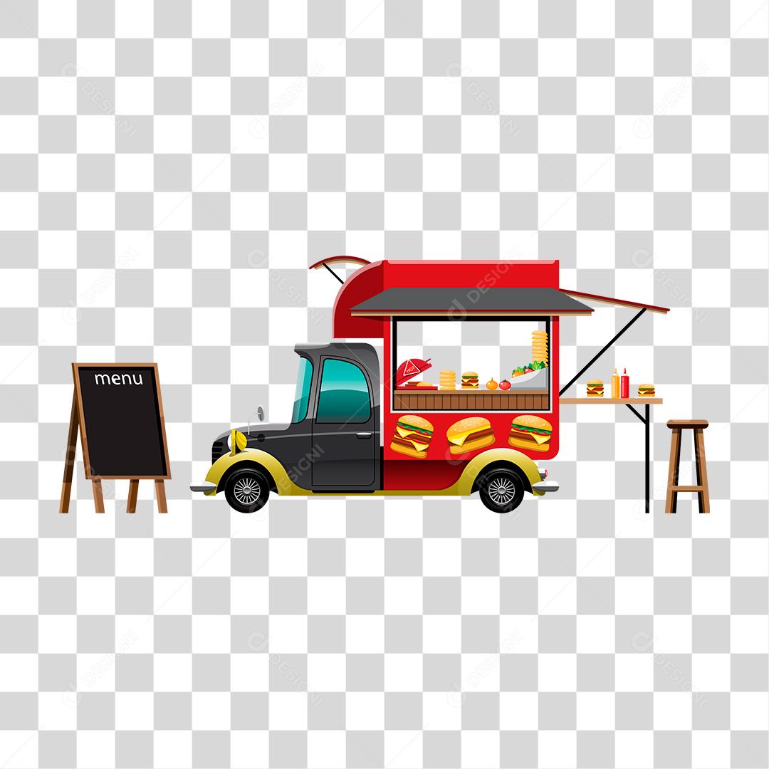Desenho de food truck