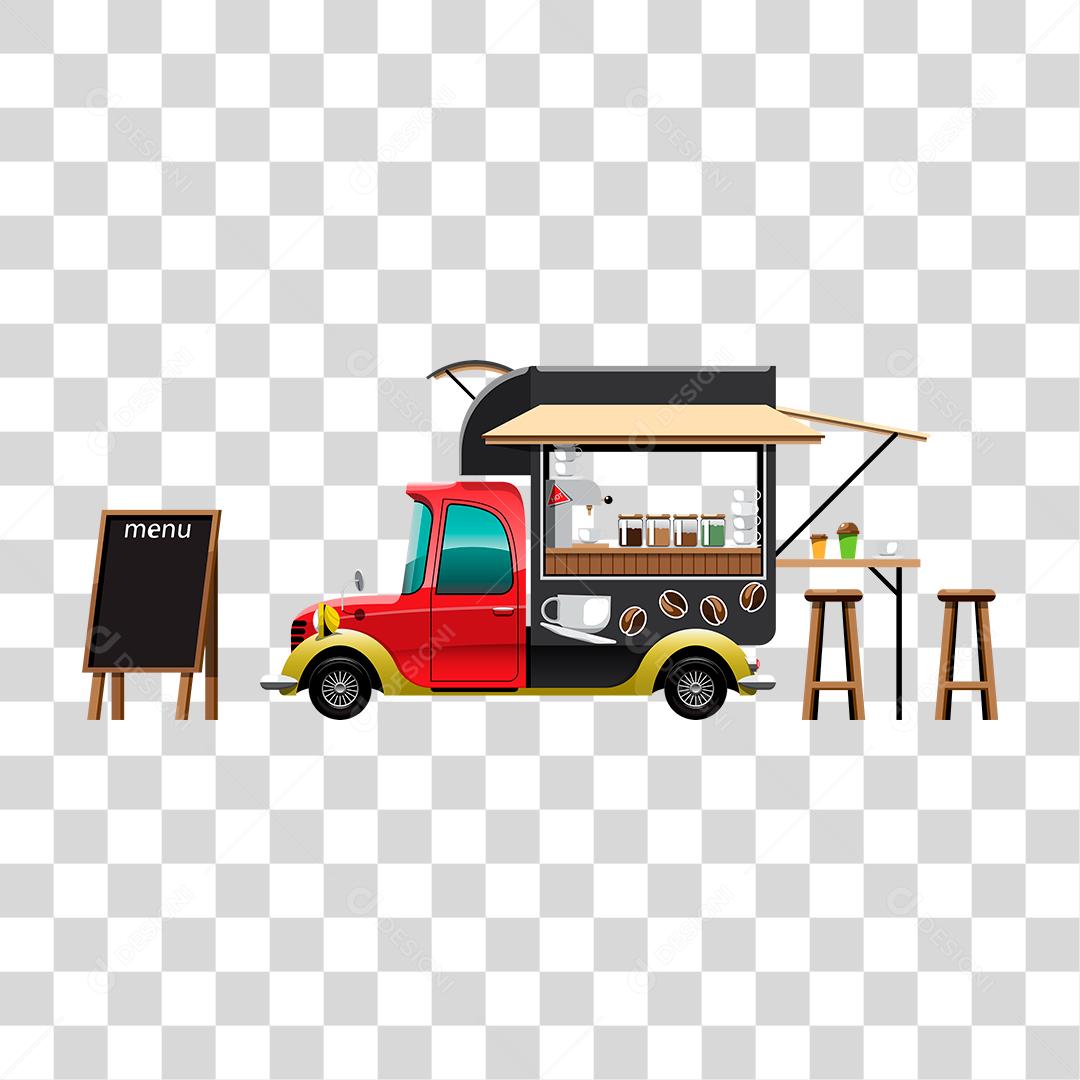 Desenho de food truck