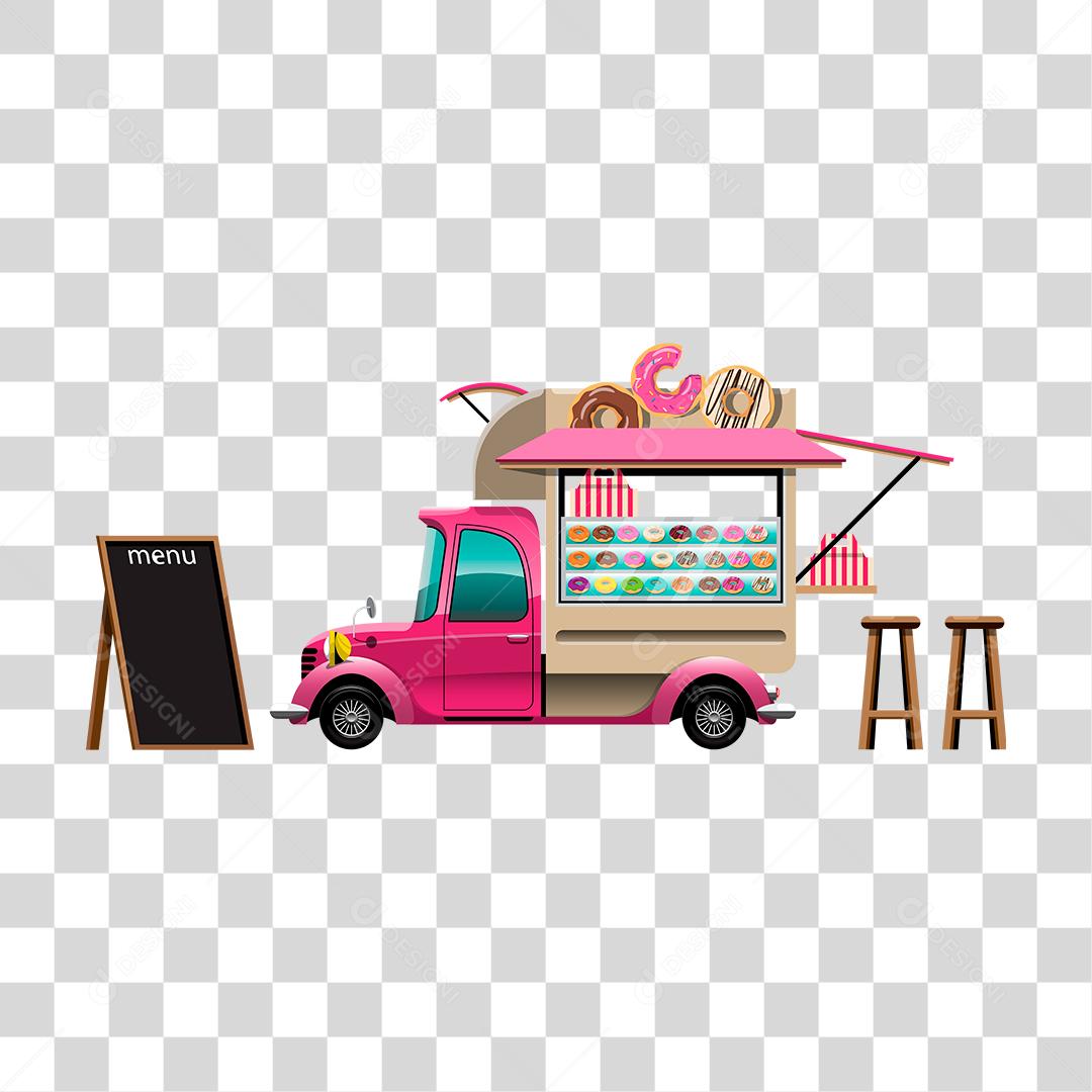 Desenho de food truck