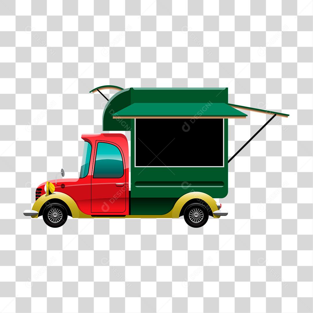 Desenho de food truck