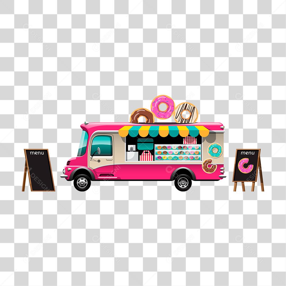 Desenho de food truck