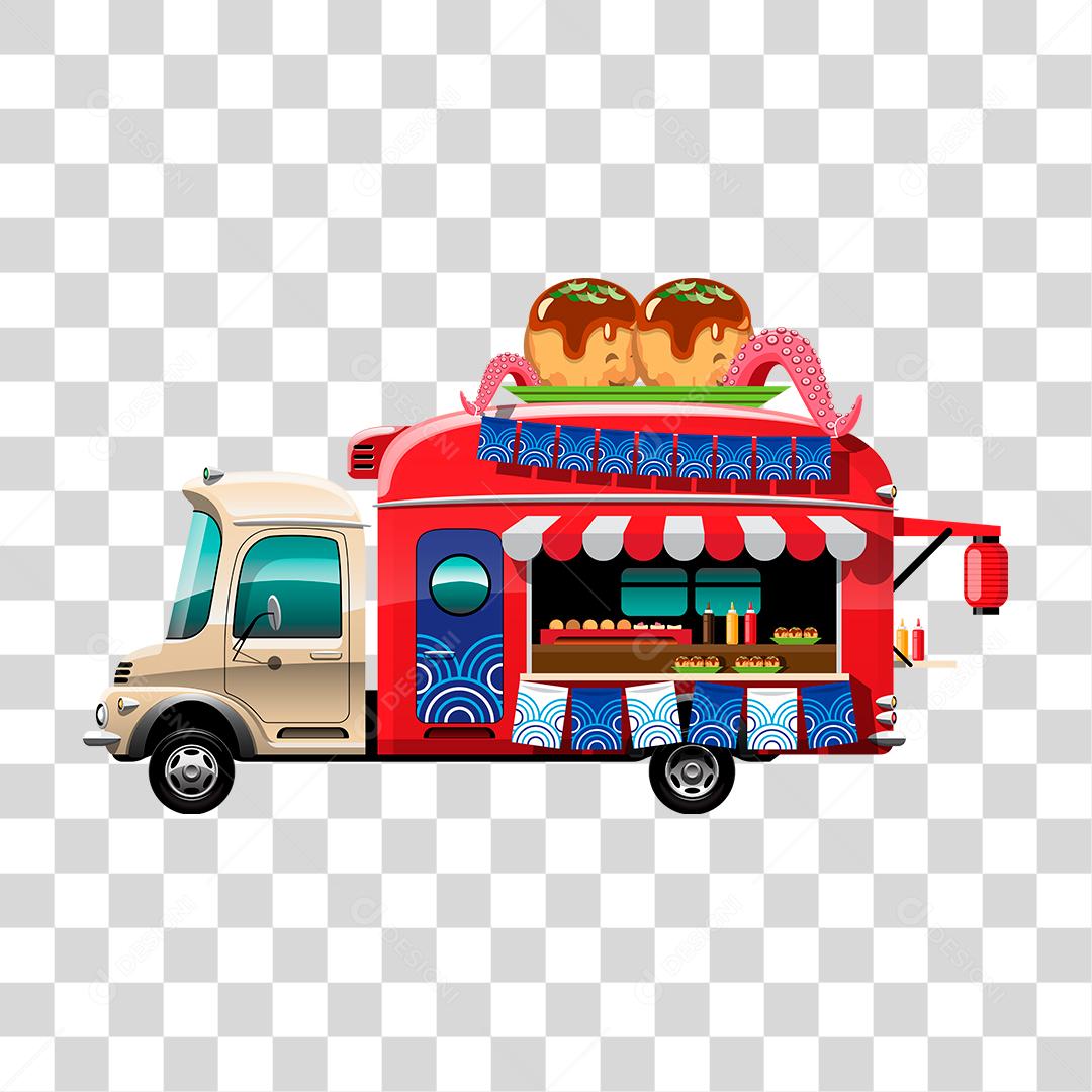 Desenho de food truck