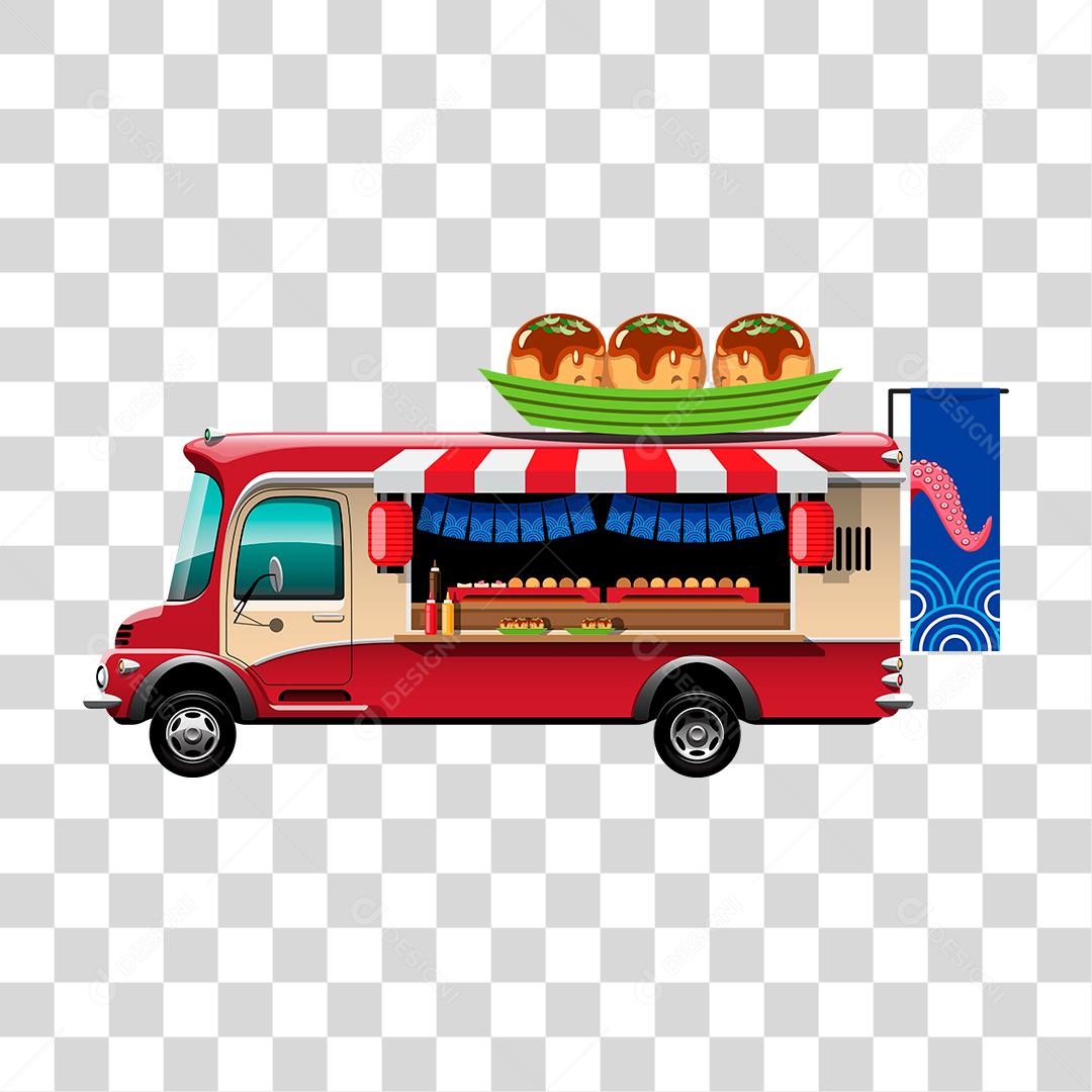 Desenho de food truck