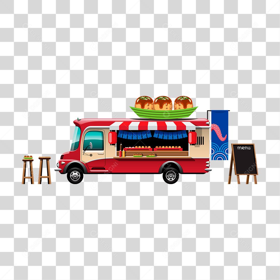 Desenho de food truck