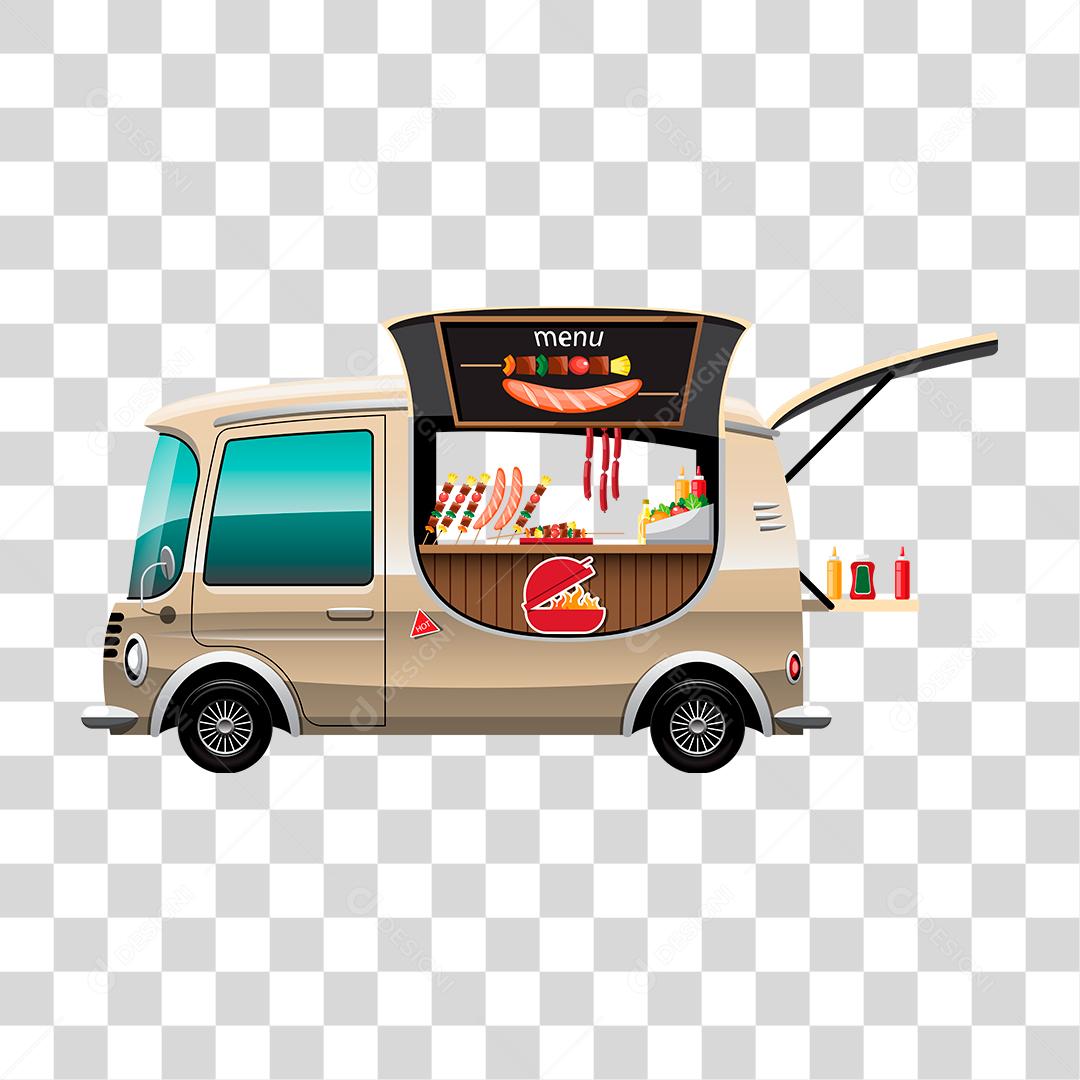 Desenho de food truck