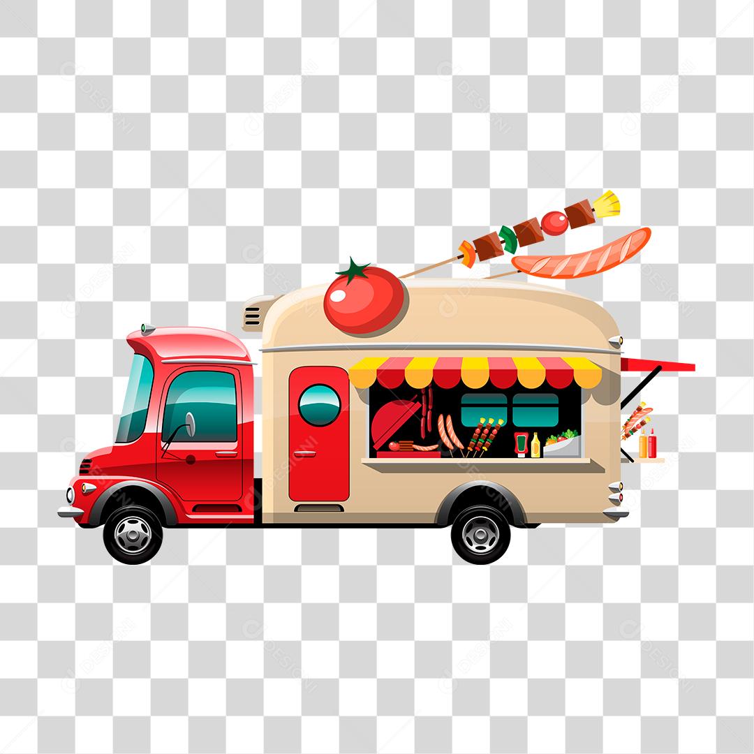 Desenho de food truck