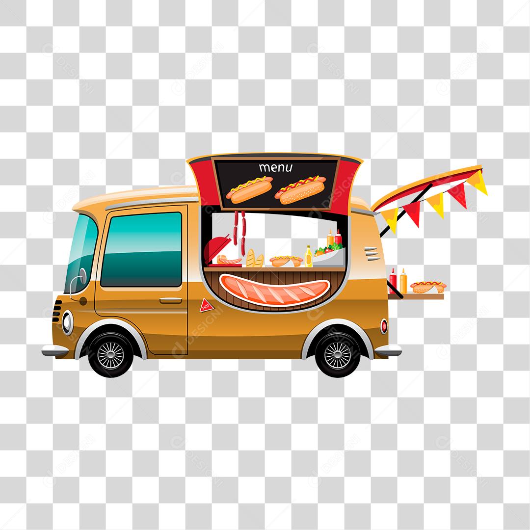 Desenho de food truck