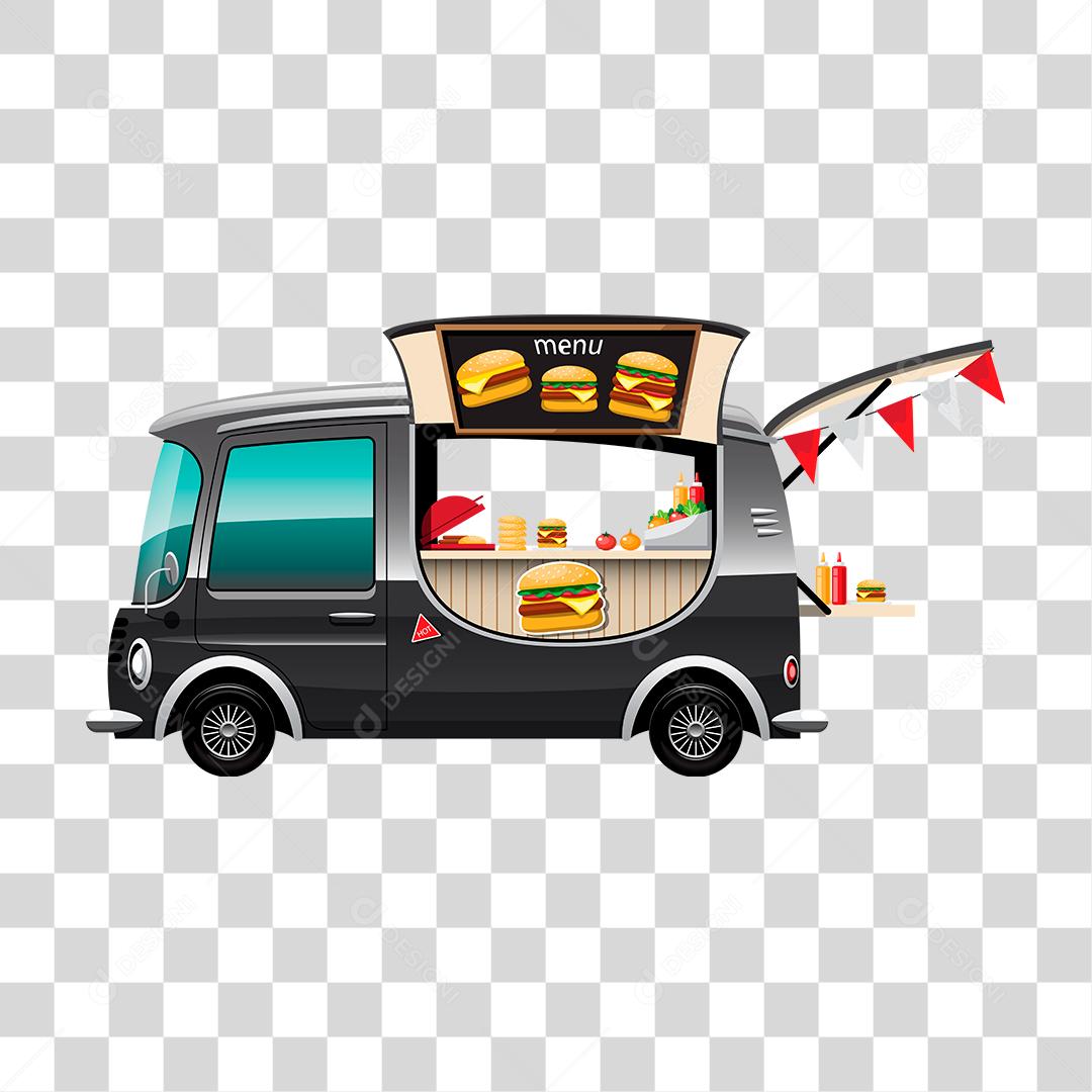 Desenho de food truck