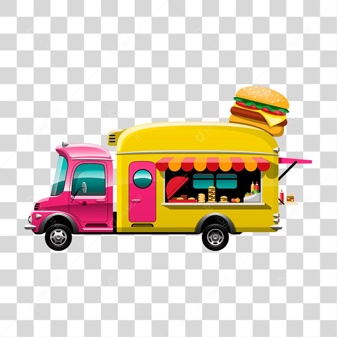 Desenho de food truck
