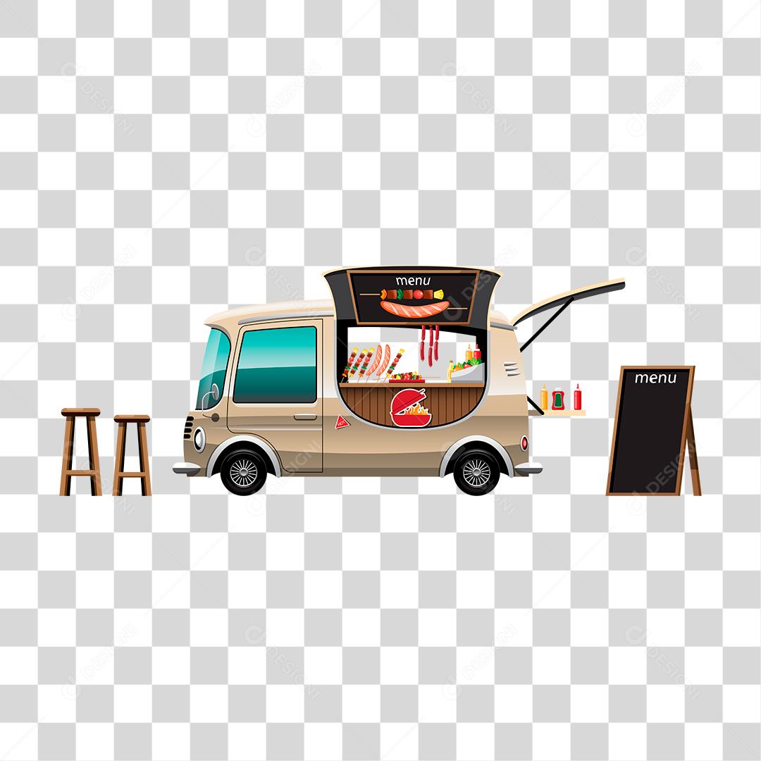 Desenho de food truck