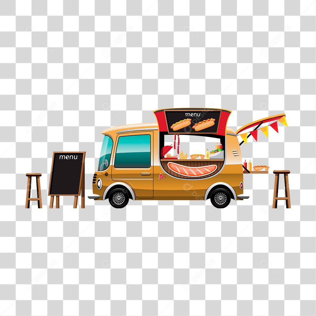 Desenho de food truck