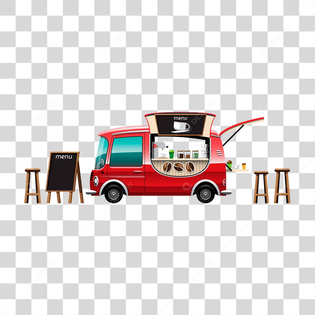 Desenho de food truck