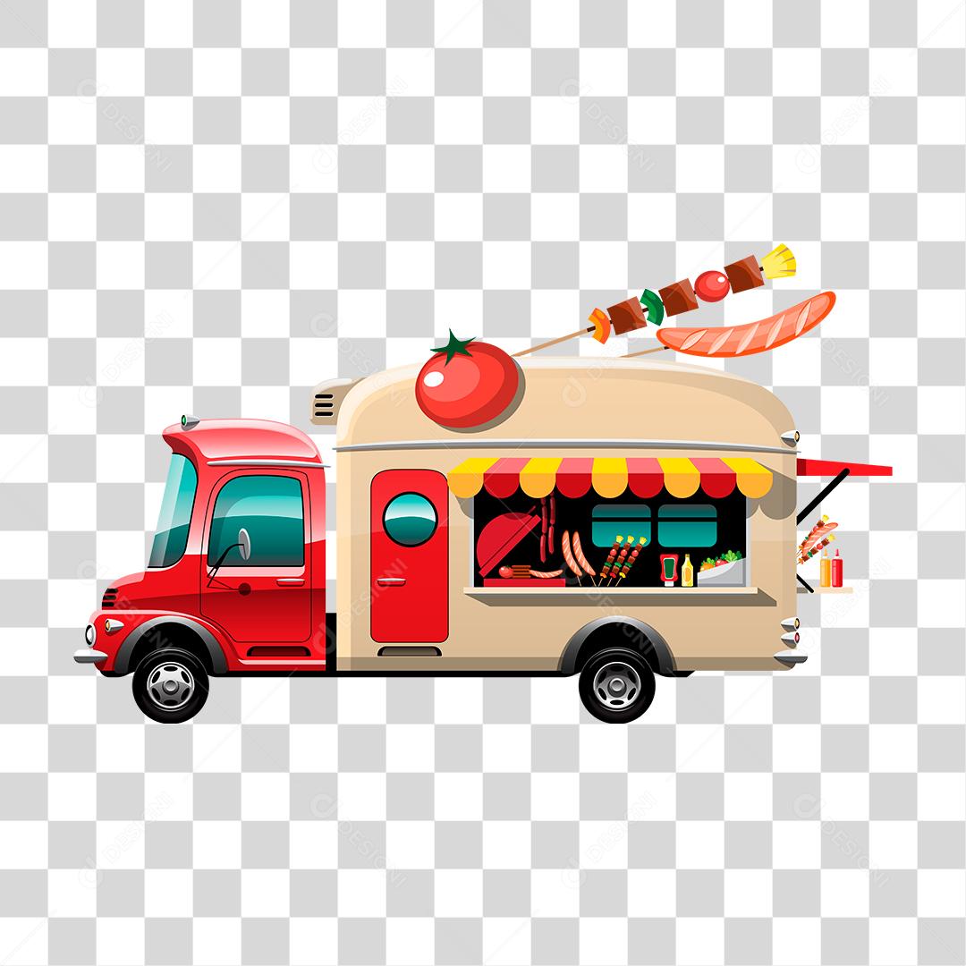 Desenho de food truck