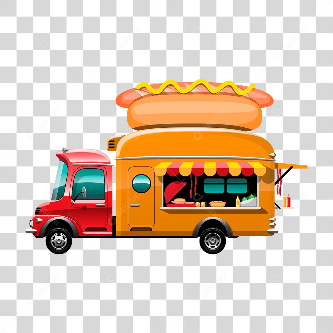Desenho de food truck