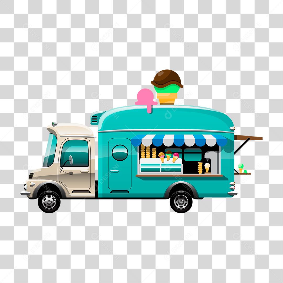 Desenho de food truck