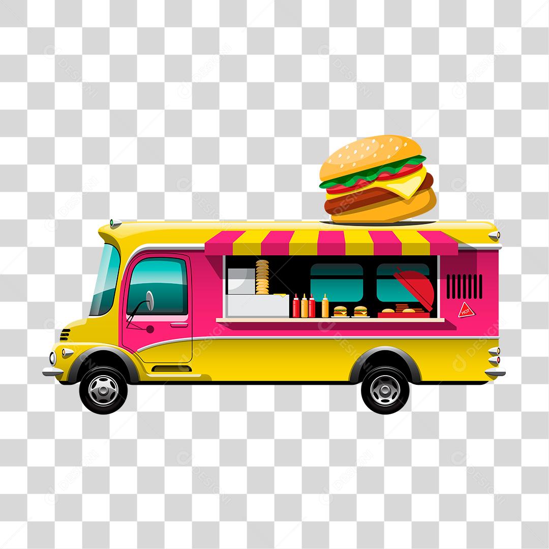 Desenho de food truck