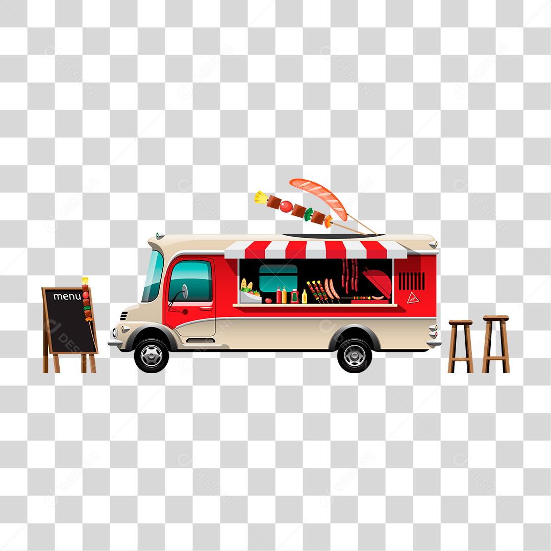 Desenho de food truck
