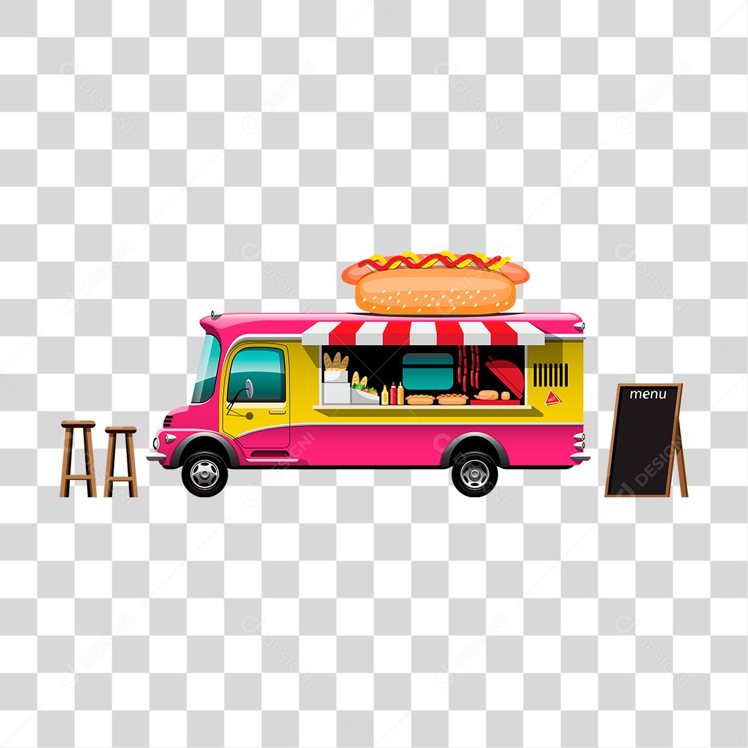 Desenho de food truck