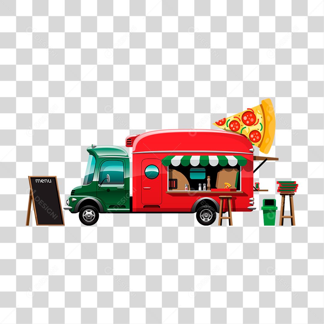 Desenho de food truck