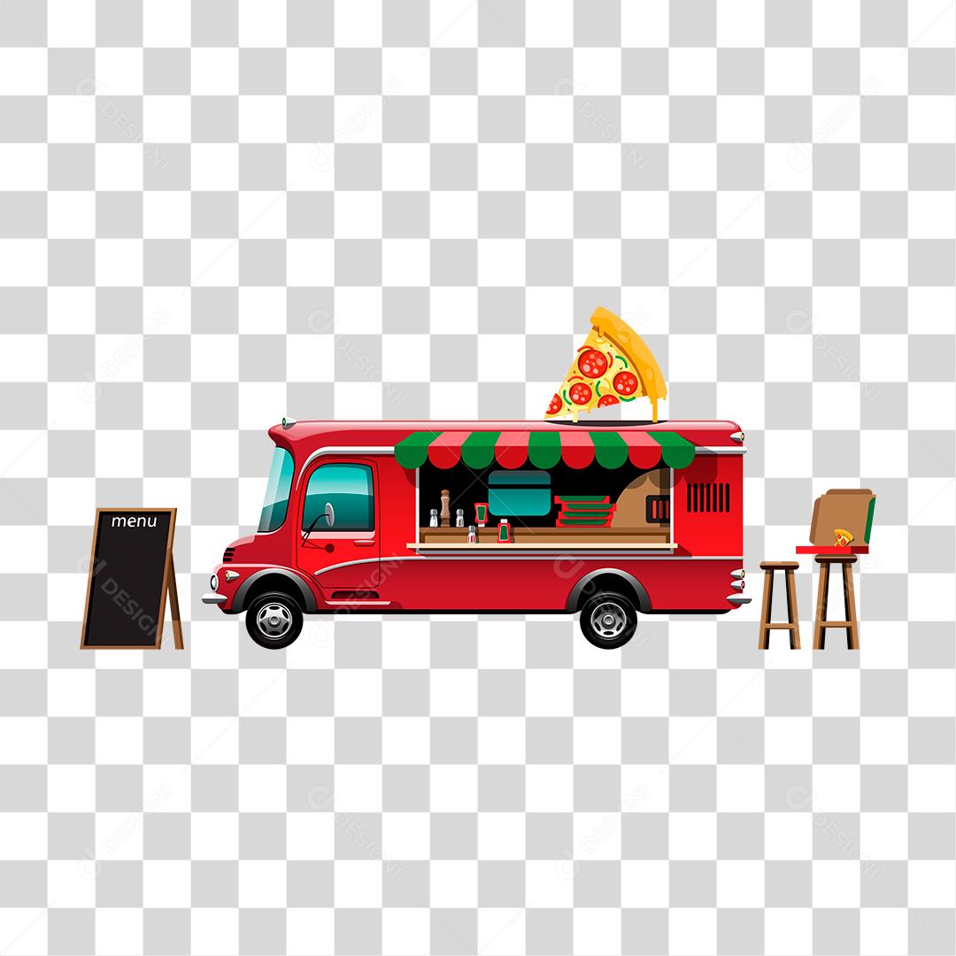 Desenho de food truck