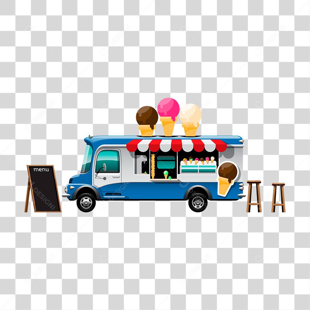 Desenho de food truck