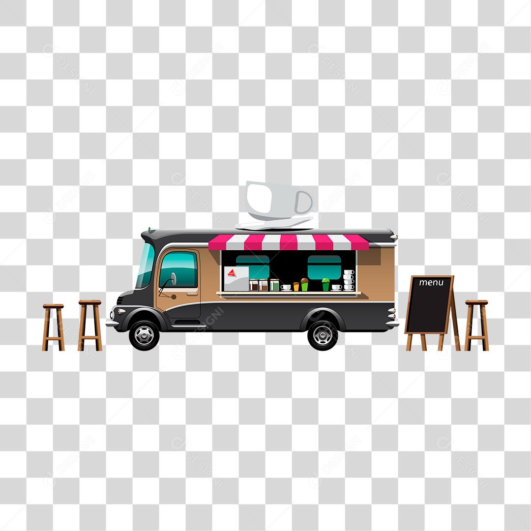 Desenho de food truck