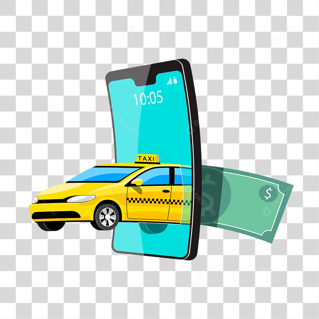 Desenho de taxi