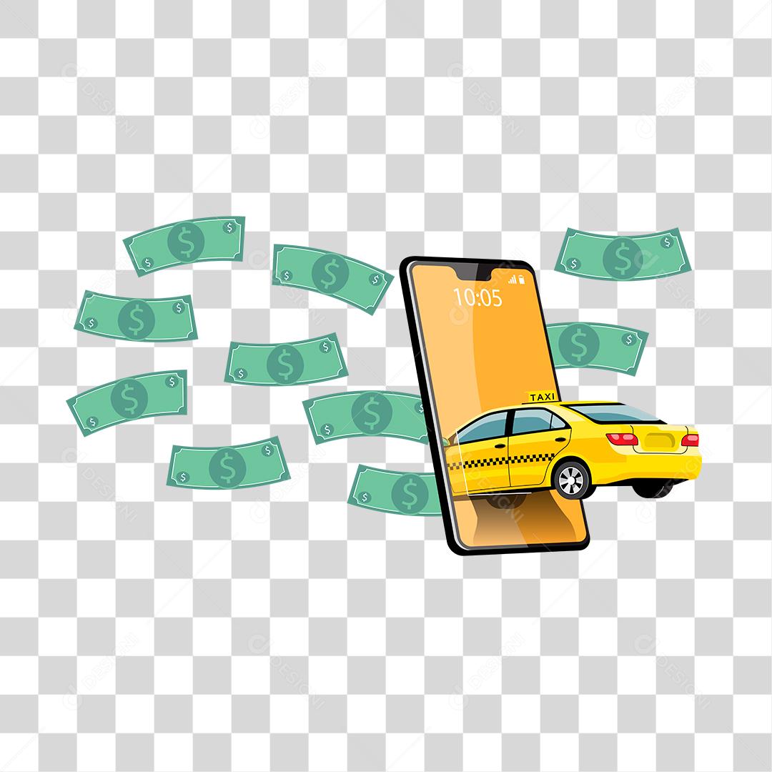 Desenho de taxi