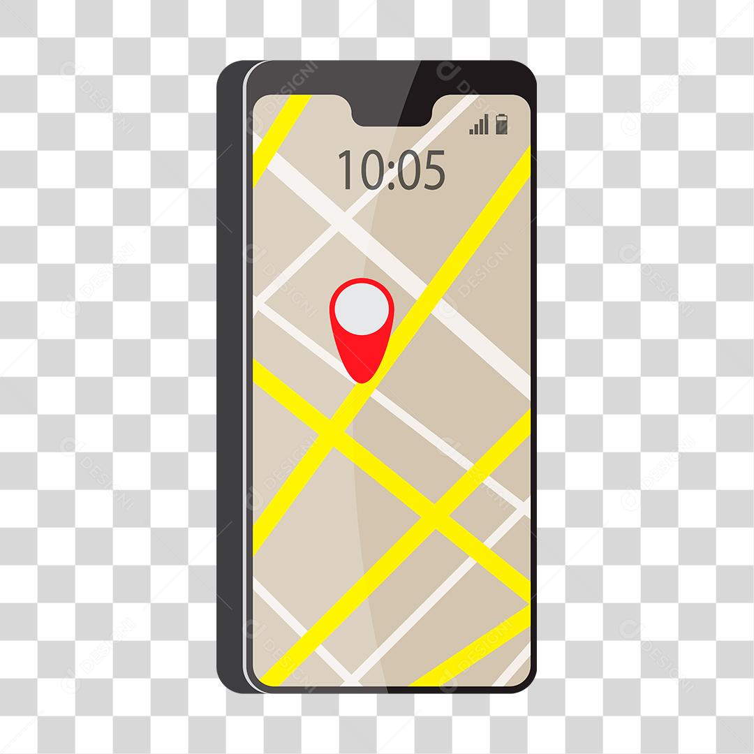 Desenho de gps