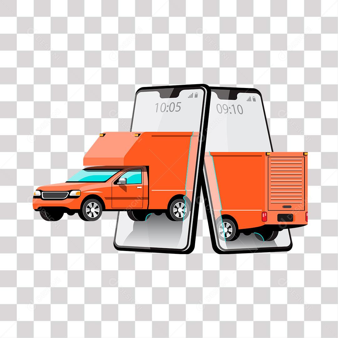 desenho de carro de frete caminhão online