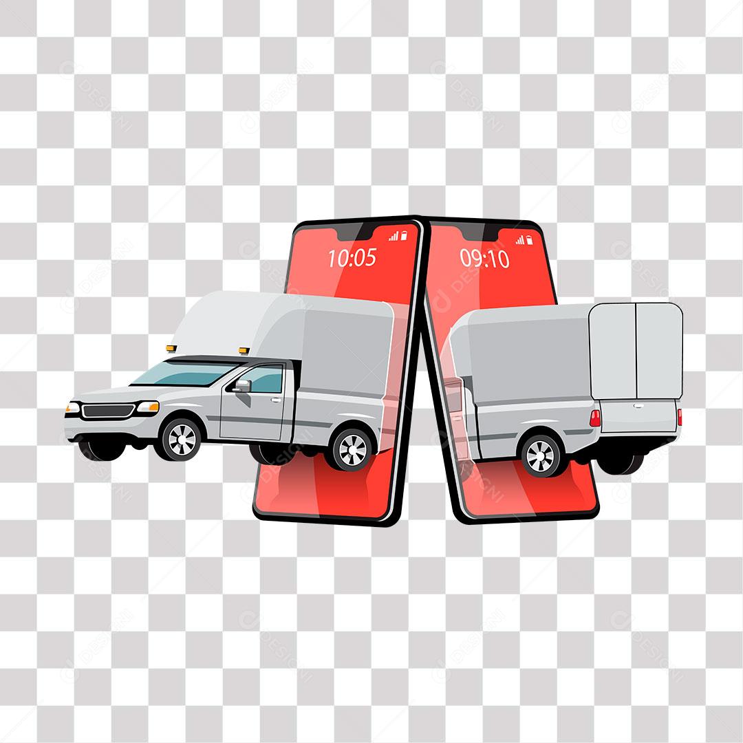desenho de carro de frete online
