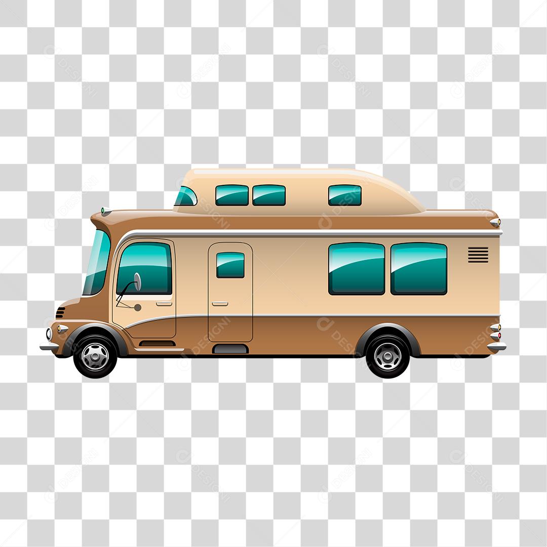 Desenho de um trailer moderno