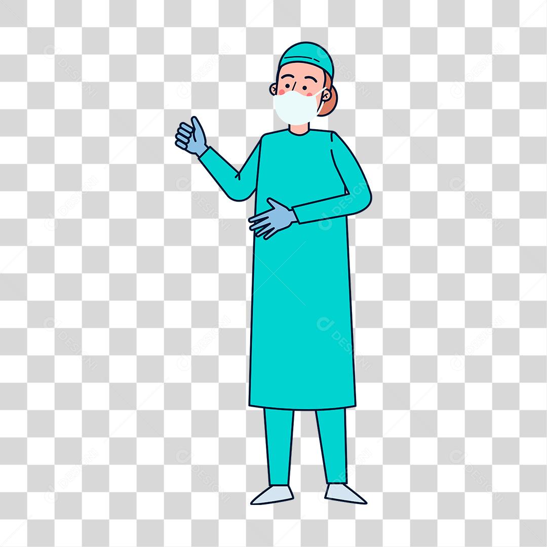 Desenho de medico cirurgião