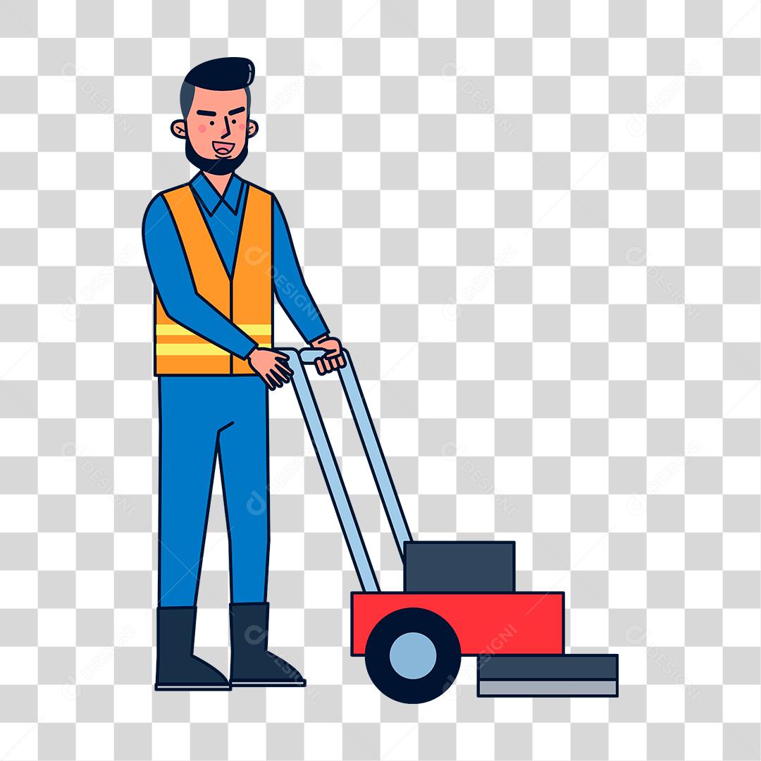 Desenho de homem trabalhador