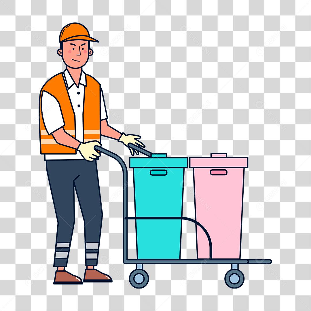 Desenho de homem trabalhador