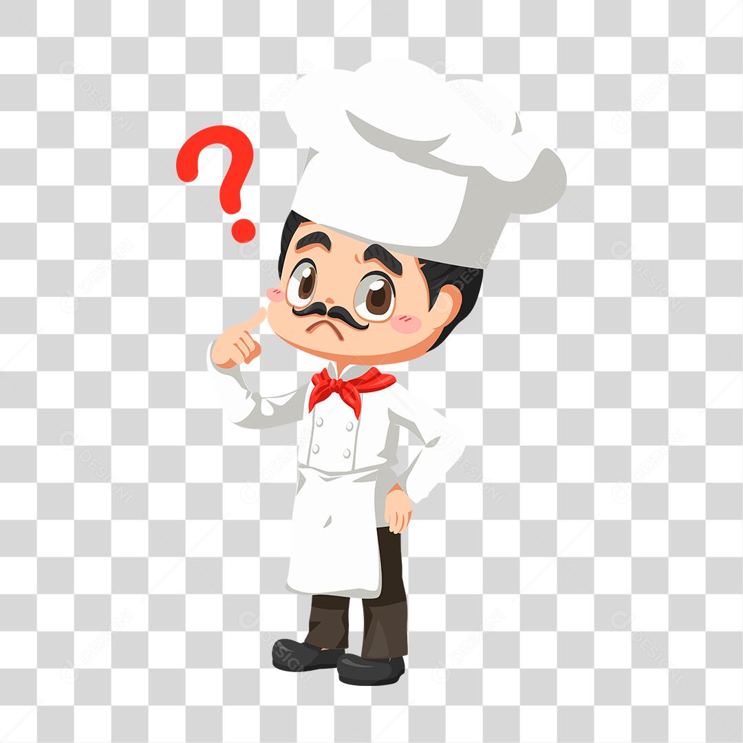 Desenho de chefe de cozinha comida restaurante